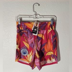 Adidas x FARM Rio's Tropical Club Floral Pink/Multi Training Short WM Size S NWT